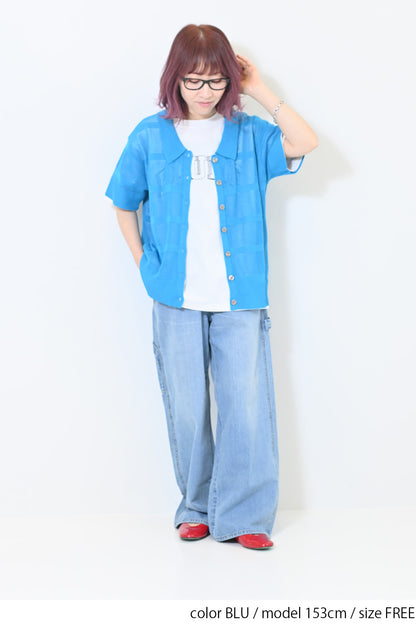 ≪SALE≫Mesh Knit Polo