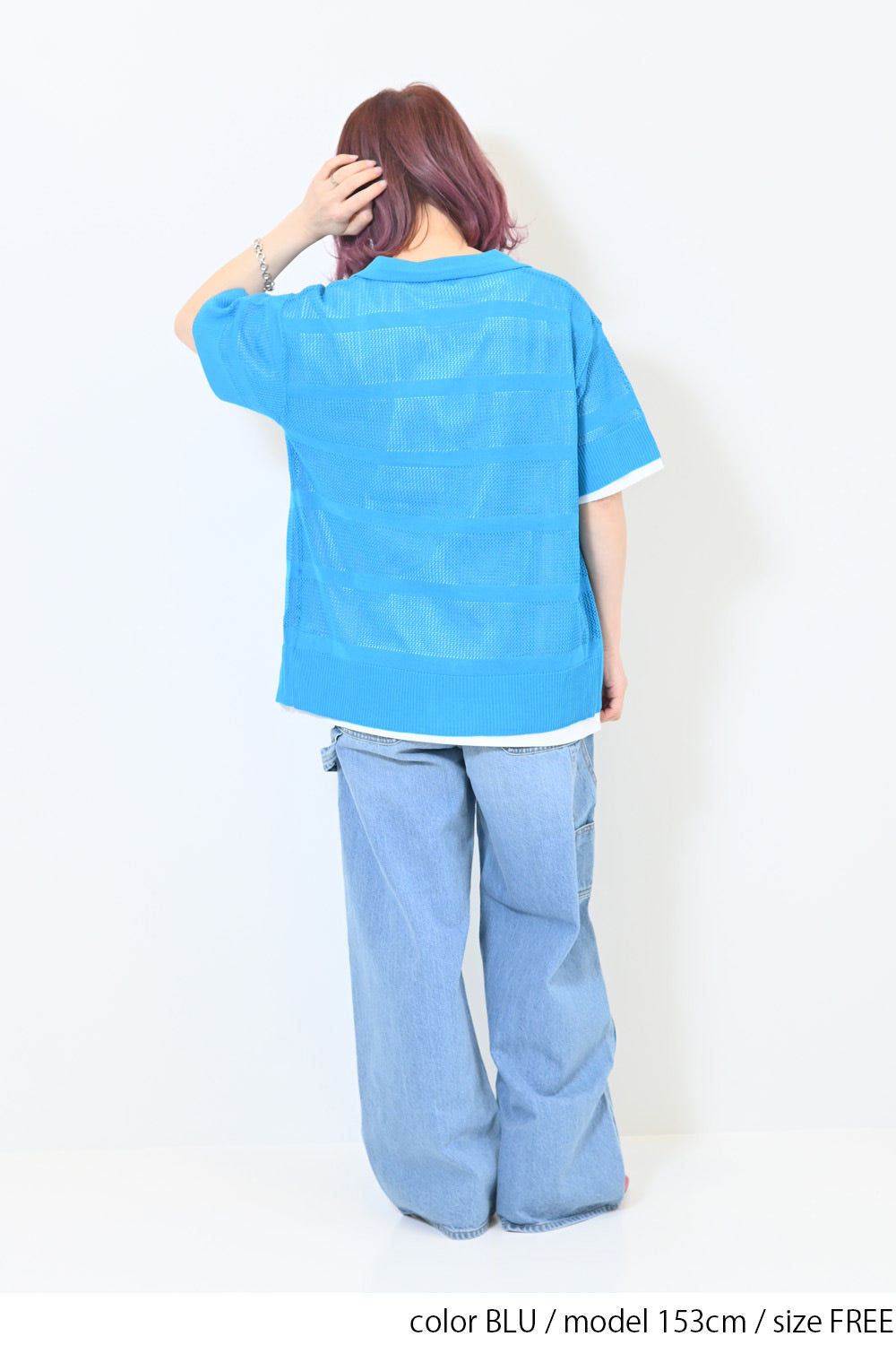 ≪SALE≫Mesh Knit Polo