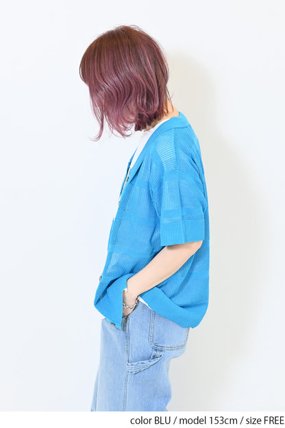 ≪SALE≫Mesh Knit Polo