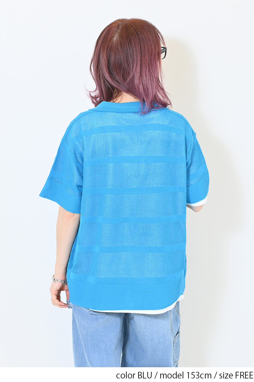 ≪SALE≫Mesh Knit Polo