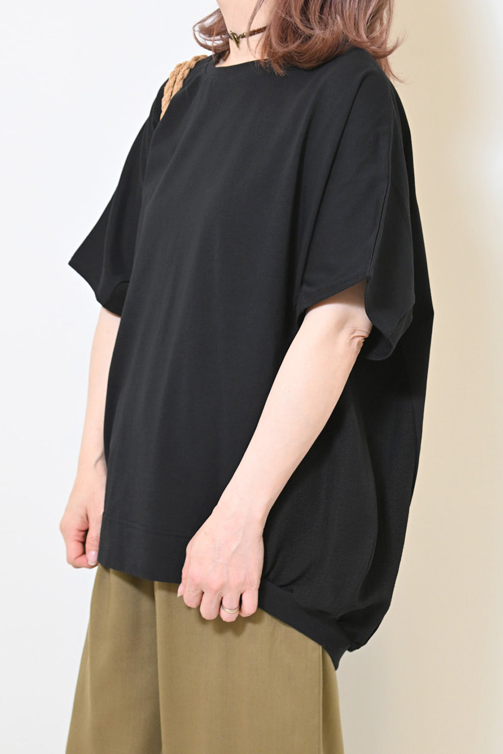 ≪OUTLET SALE≫布帛切替バックバルーンプルオーバー
