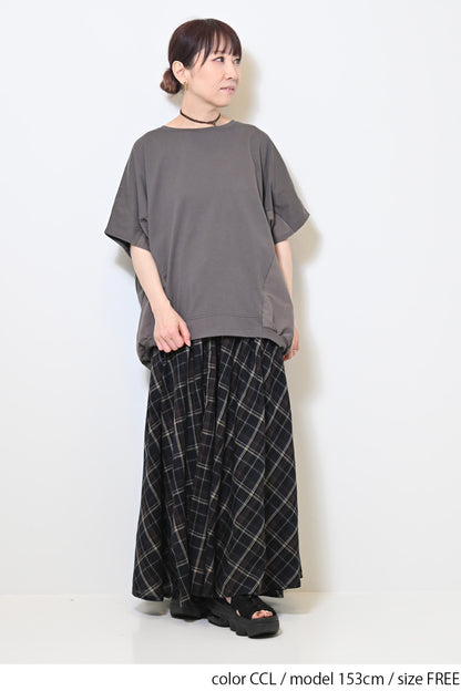 ≪OUTLET SALE≫布帛切替バックバルーンプルオーバー
