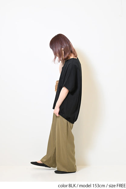 ≪OUTLET SALE≫布帛切替バックバルーンプルオーバー