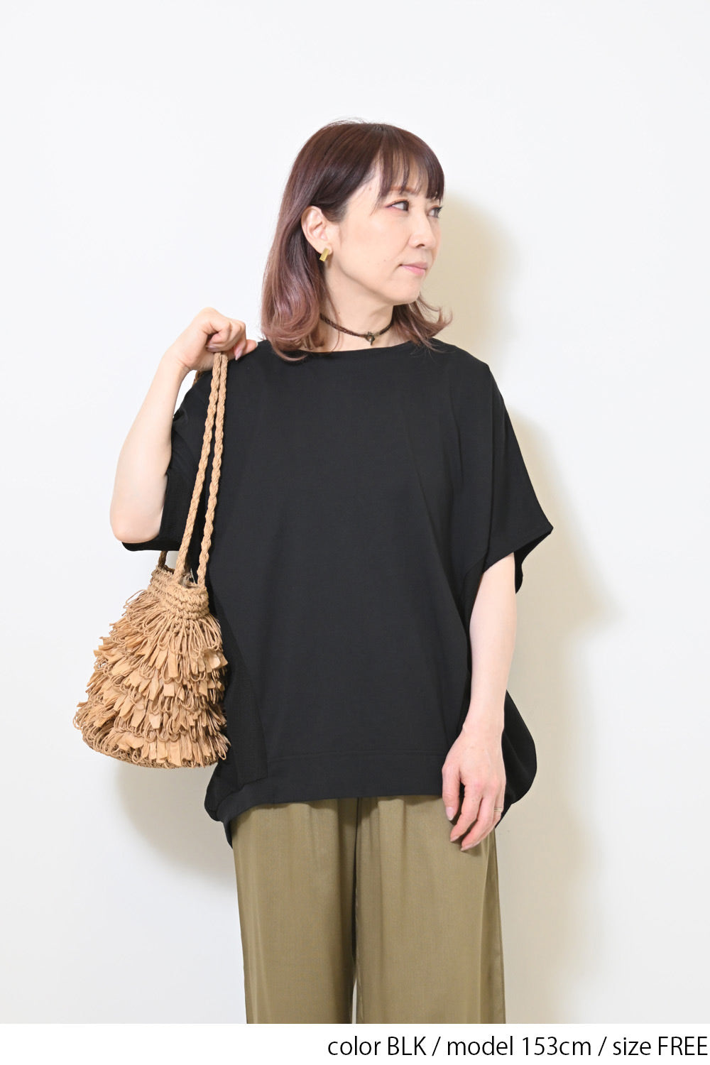 ≪OUTLET SALE≫布帛切替バックバルーンプルオーバー
