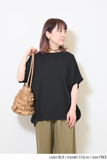 ≪OUTLET SALE≫布帛切替バックバルーンプルオーバー
