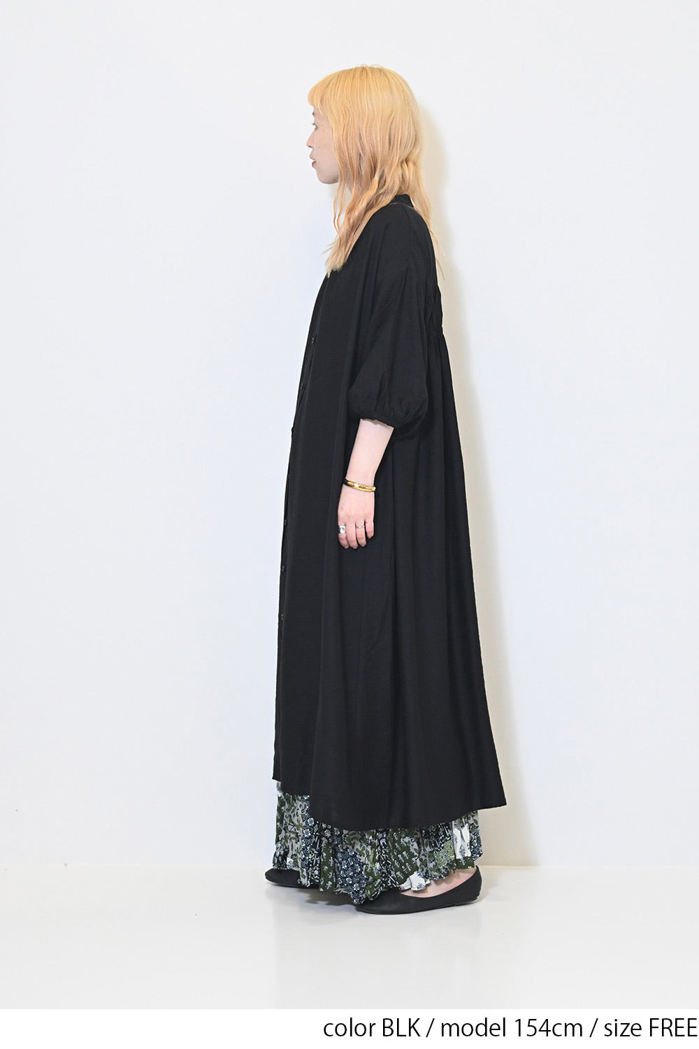 【接触冷感】バックシャーリングワンピース