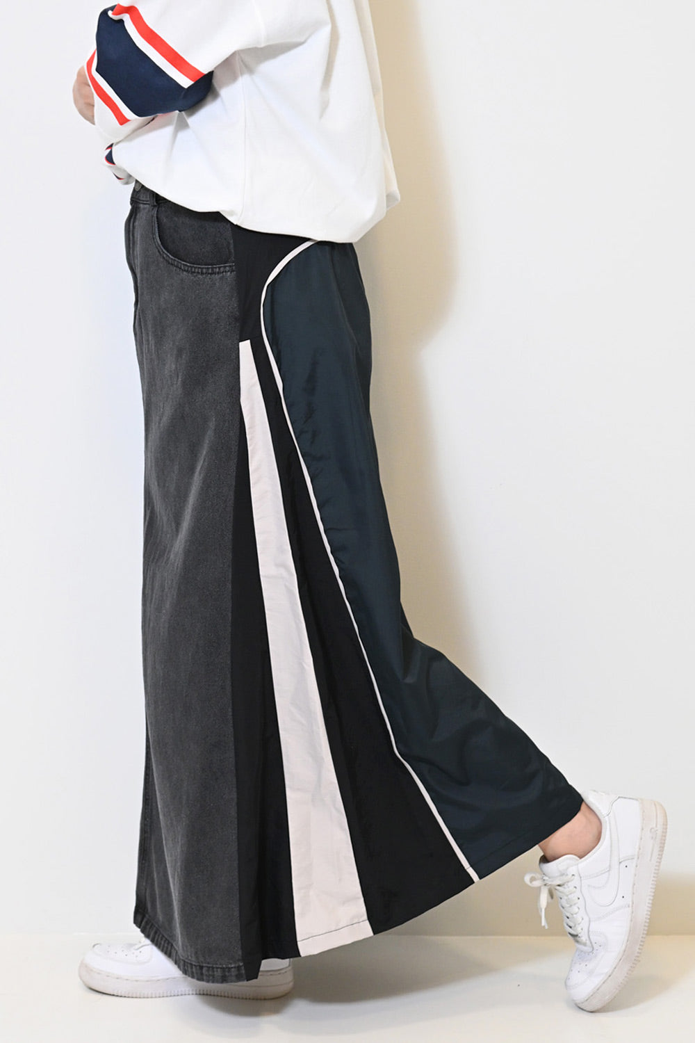 ≪SALE≫【refined works】デニム異素材切替スカート – HEART MARKET