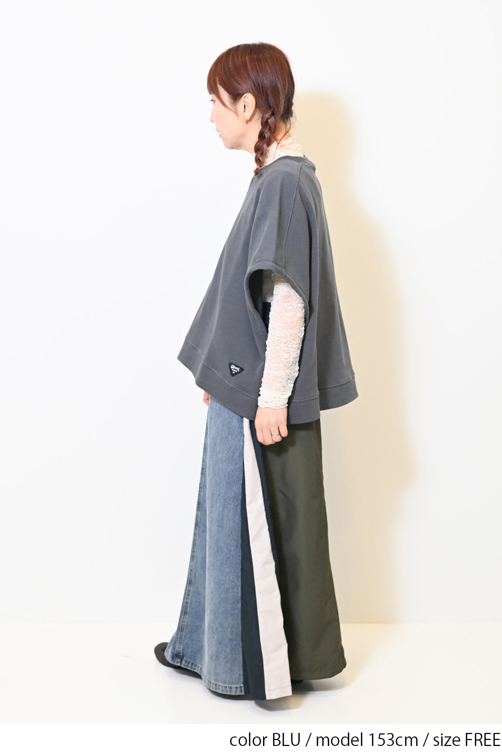 LEMAIRE ルメール スリット入りブラックデニムスカート コットン ルメール LEMAIRE ツイストジーンズ コットン ブラック | YOKOAUNTY