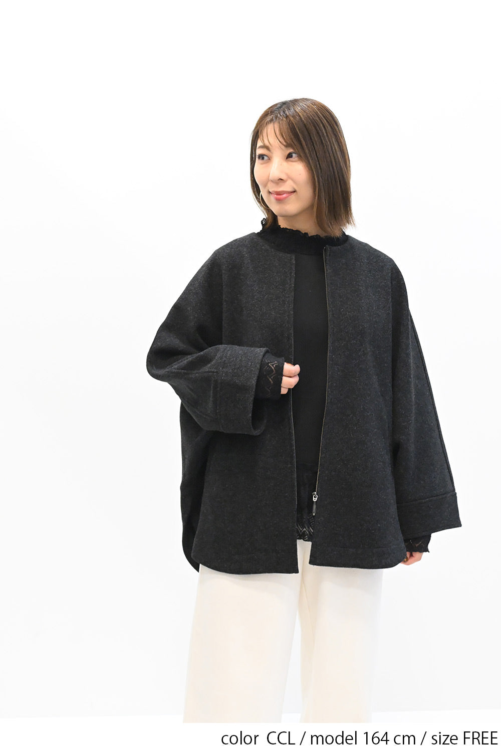 refined works】ジップドルマンコート – HEART MARKET