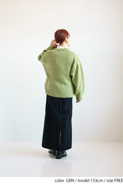 ≪SALE≫Roving Knit V-Neck Cardigan
