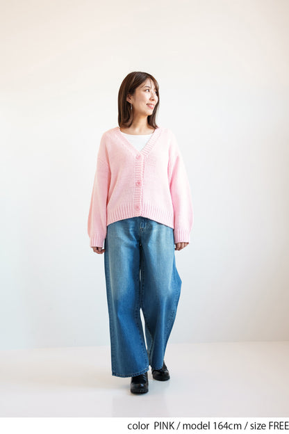 ≪SALE≫Roving Knit V-Neck Cardigan