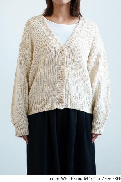 ≪SALE≫Roving Knit V-Neck Cardigan