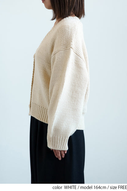 ≪SALE≫Roving Knit V-Neck Cardigan