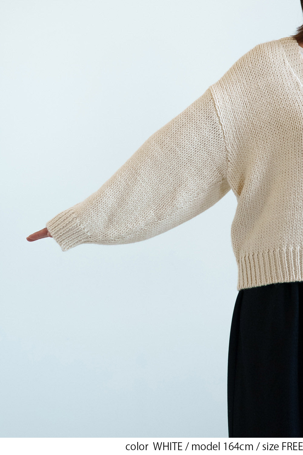 ≪SALE≫Roving Knit V-Neck Cardigan