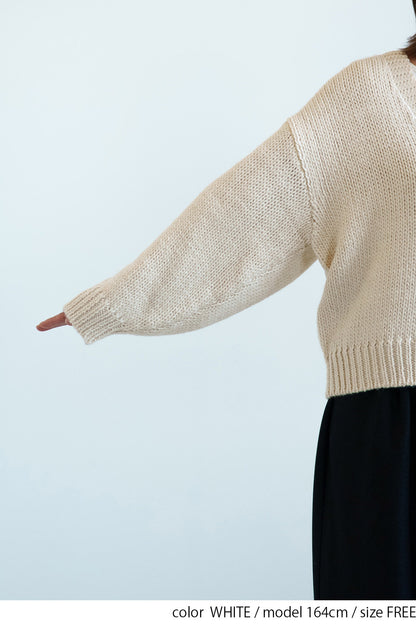 ≪SALE≫Roving Knit V-Neck Cardigan