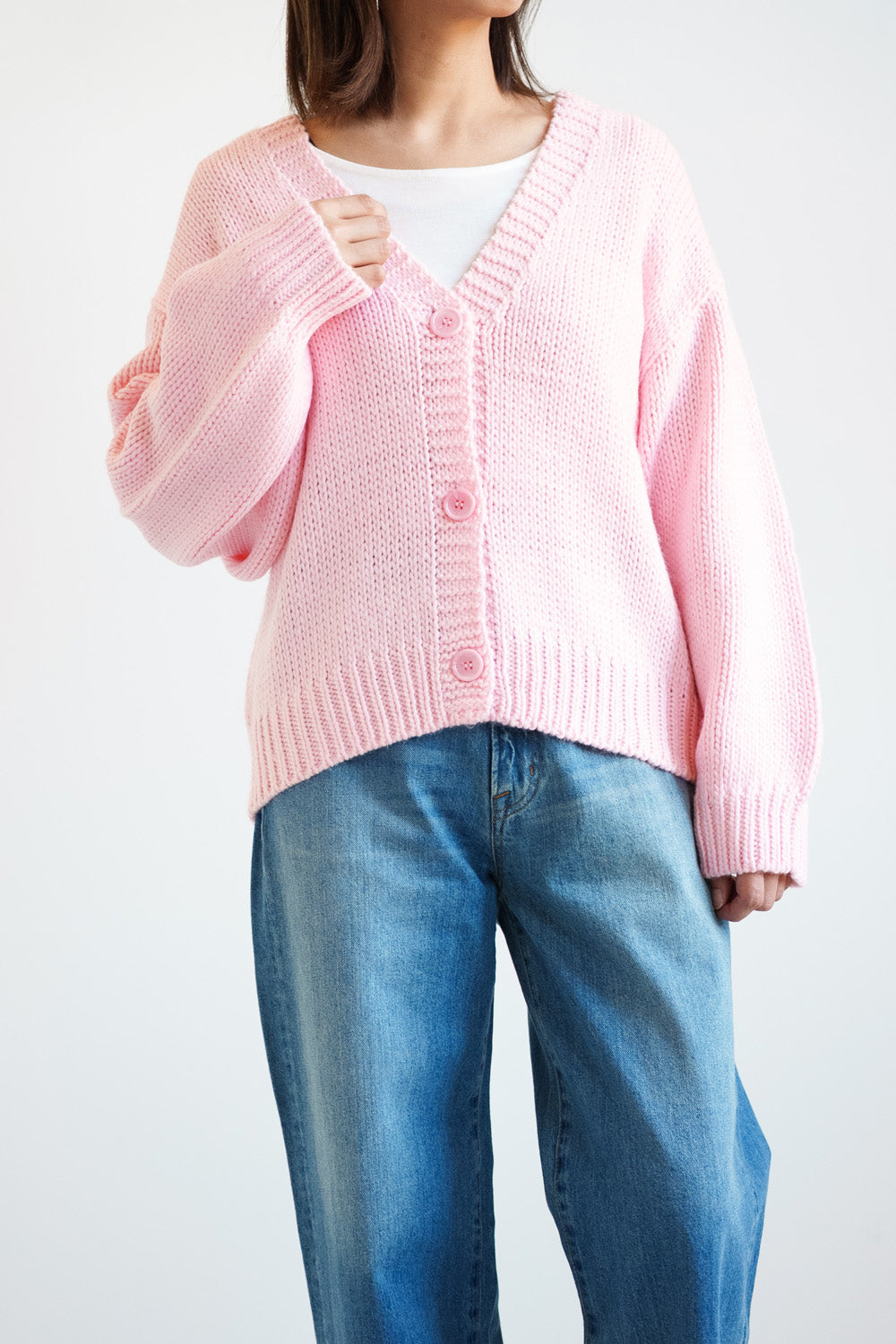 ≪SALE≫Roving Knit V-Neck Cardigan
