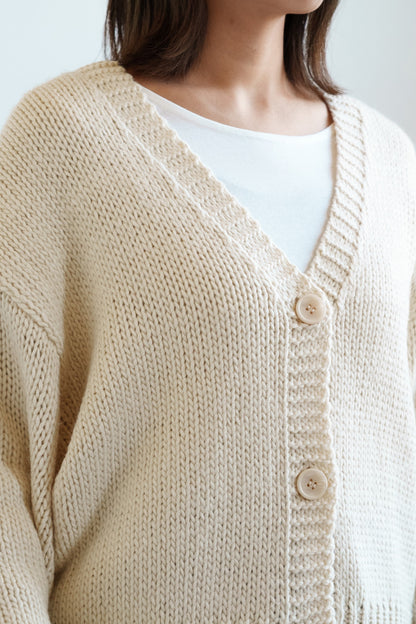 ≪SALE≫Roving Knit V-Neck Cardigan