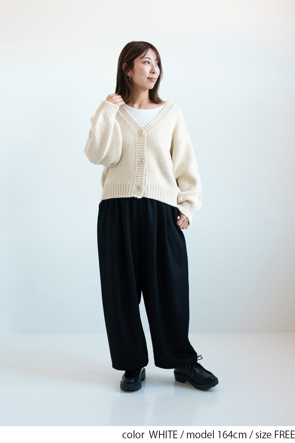 ≪SALE≫Roving Knit V-Neck Cardigan