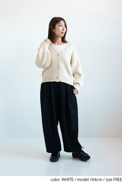 ≪SALE≫Roving Knit V-Neck Cardigan