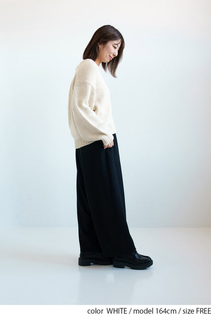 ≪SALE≫Roving Knit V-Neck Cardigan