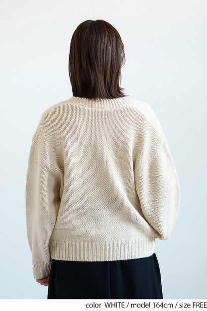 ≪SALE≫Roving Knit V-Neck Cardigan