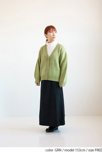 ≪SALE≫Roving Knit V-Neck Cardigan