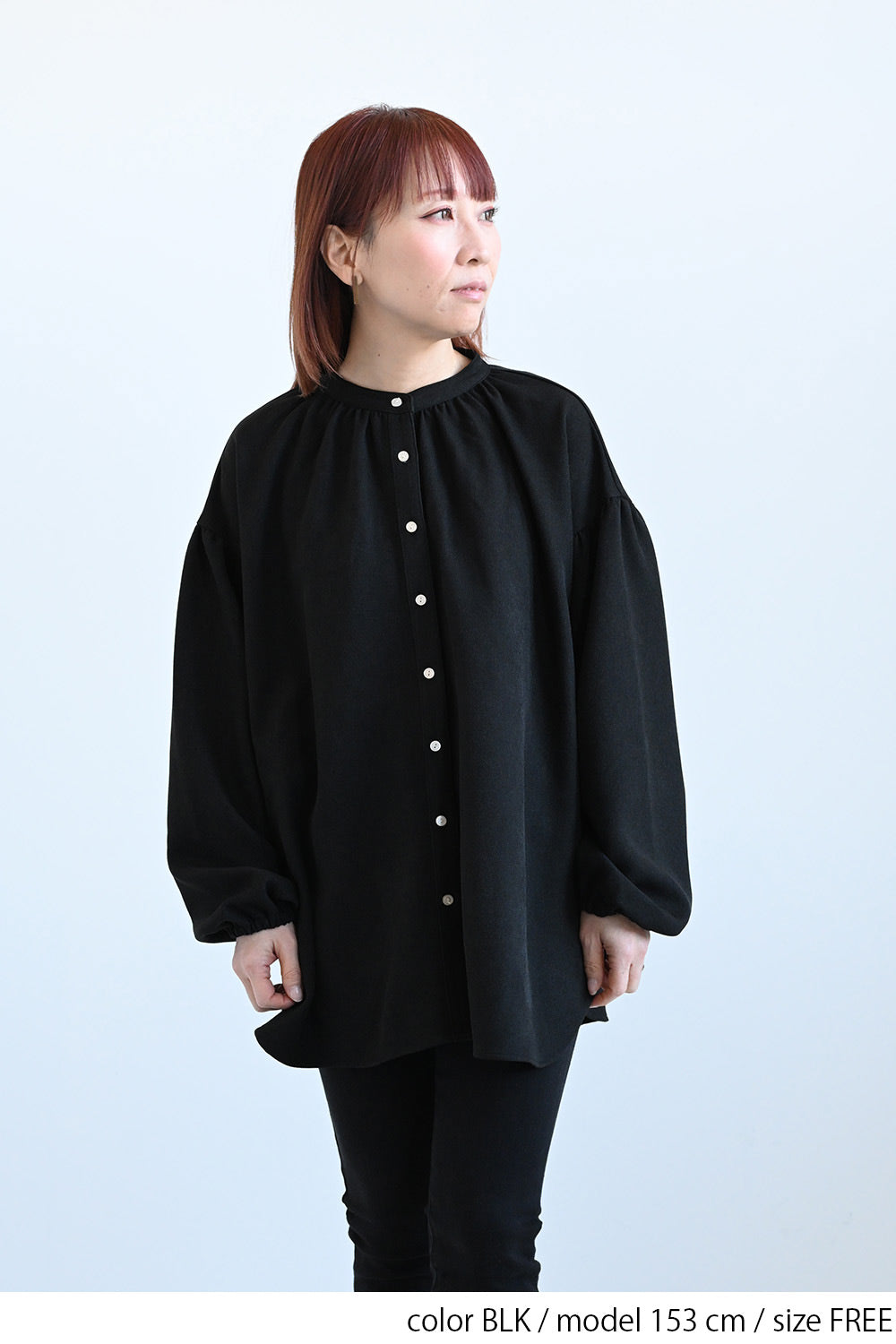 ≪SALE≫Warm Back Shirring Tunic