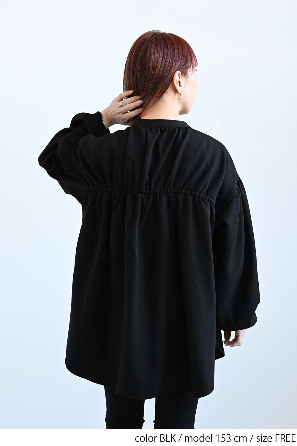 ≪SALE≫Warm Back Shirring Tunic