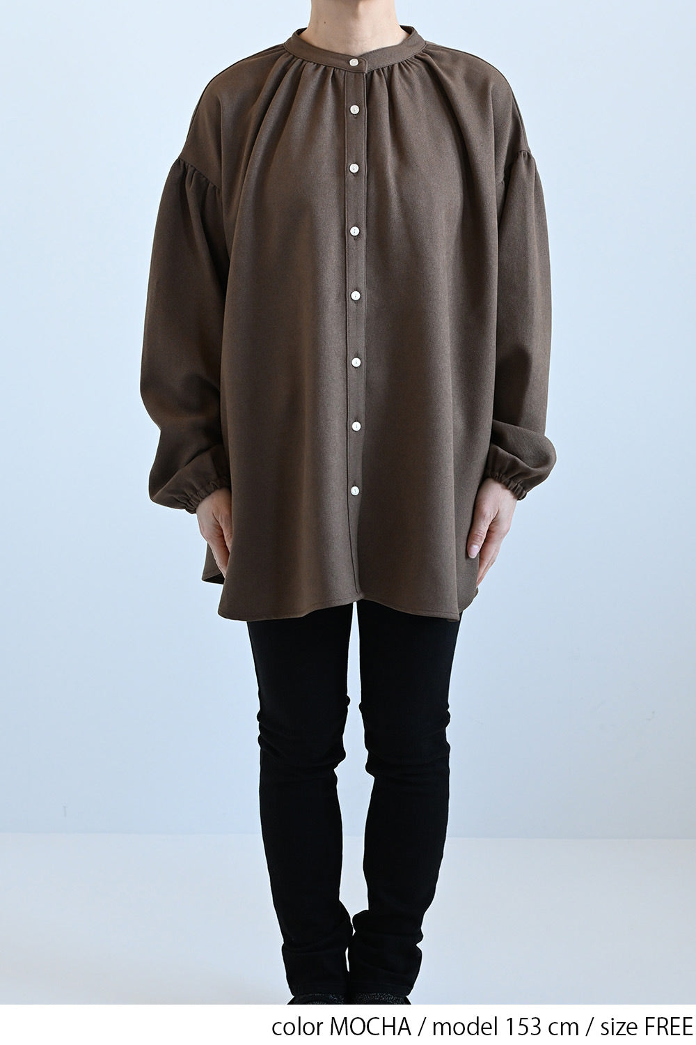 ≪SALE≫Warm Back Shirring Tunic