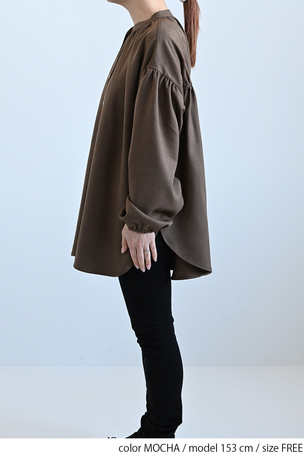 ≪SALE≫Warm Back Shirring Tunic