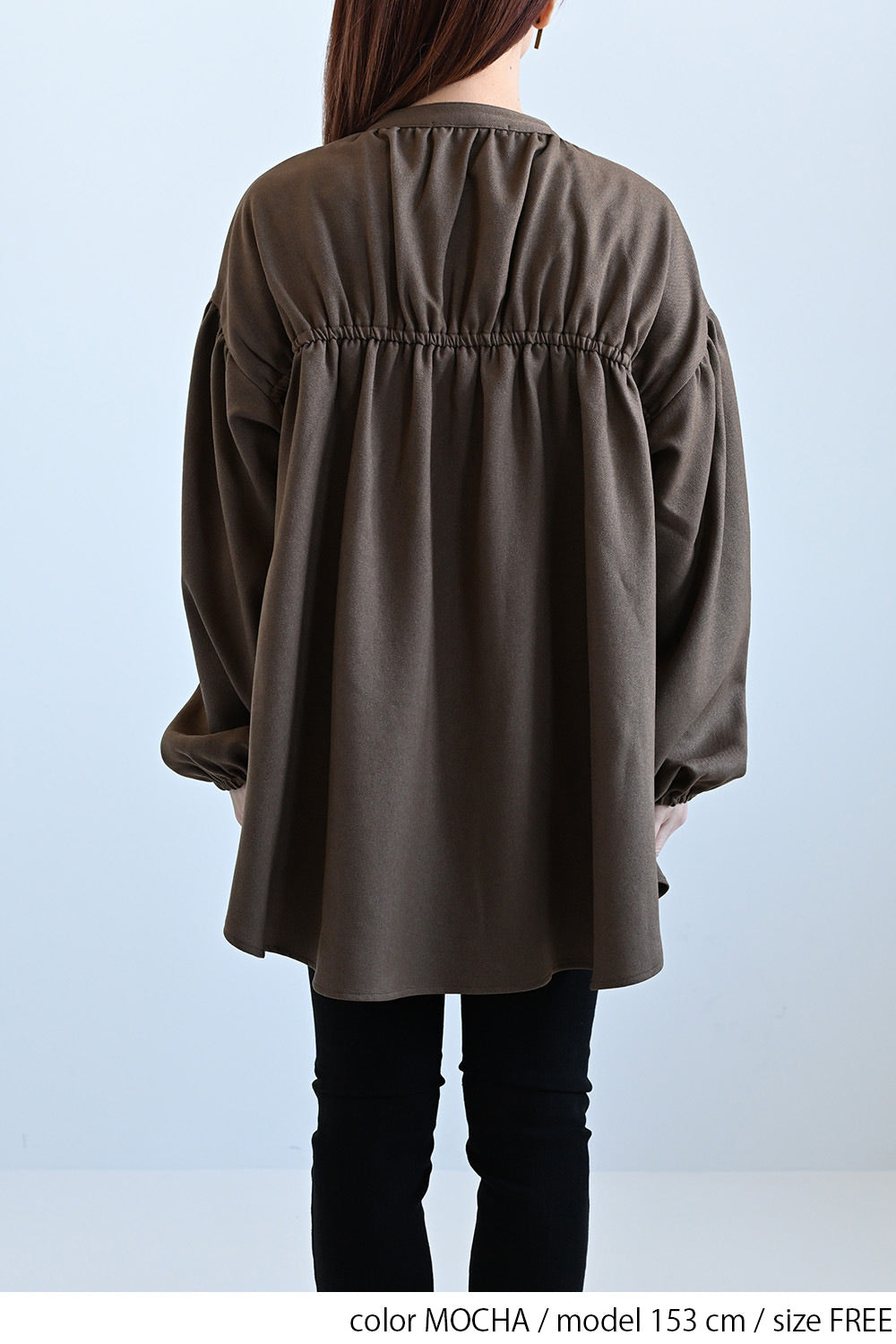 ≪SALE≫Warm Back Shirring Tunic