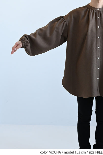 ≪SALE≫Warm Back Shirring Tunic