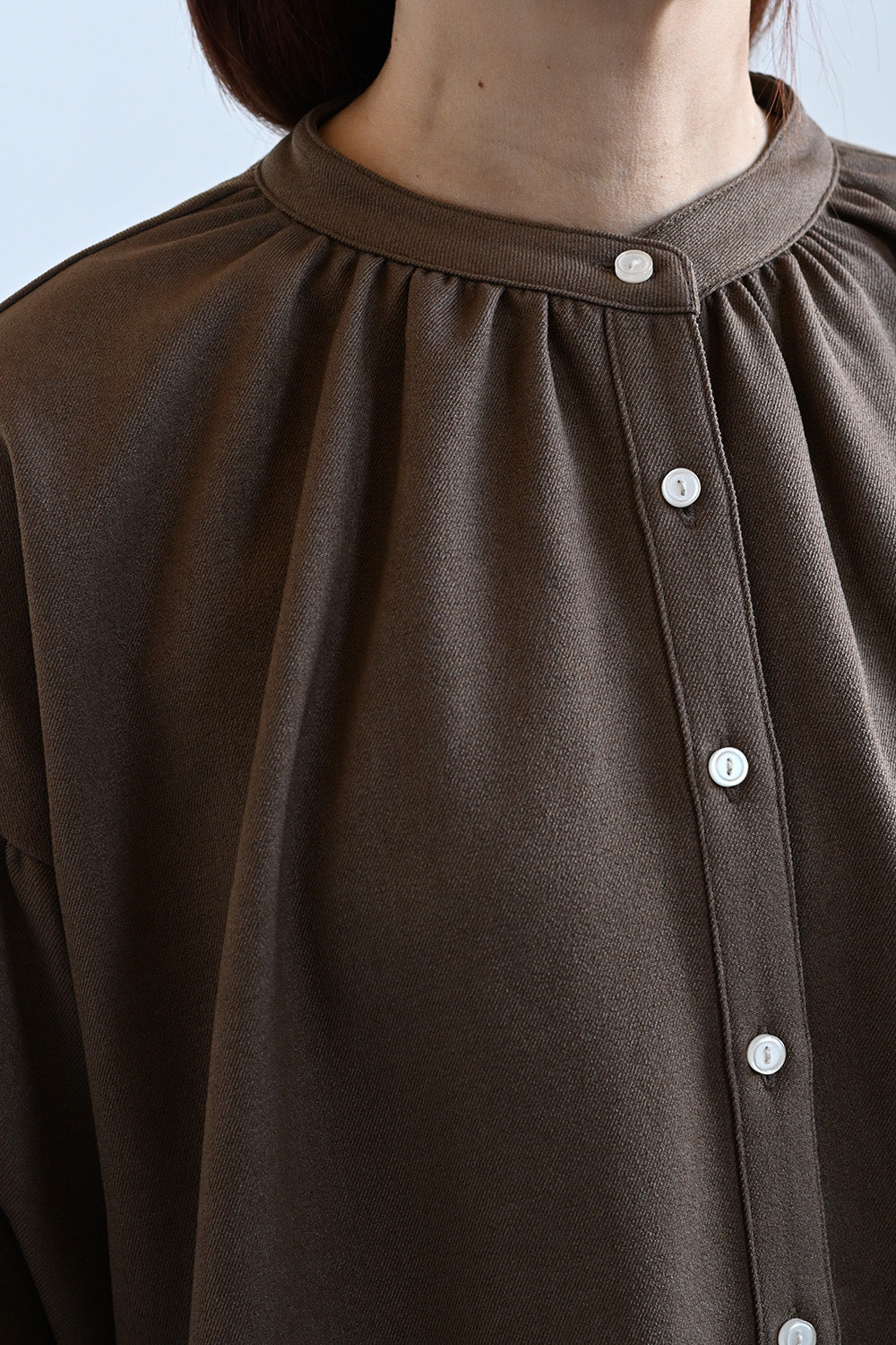 ≪SALE≫Warm Back Shirring Tunic