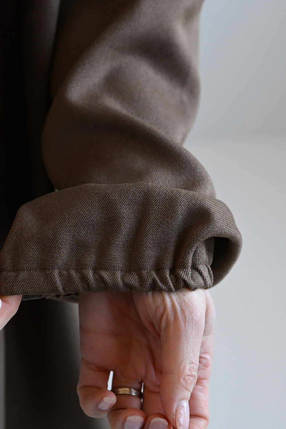 ≪SALE≫Warm Back Shirring Tunic