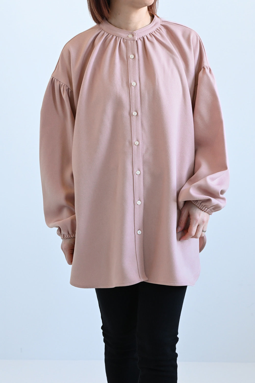 ≪SALE≫Warm Back Shirring Tunic