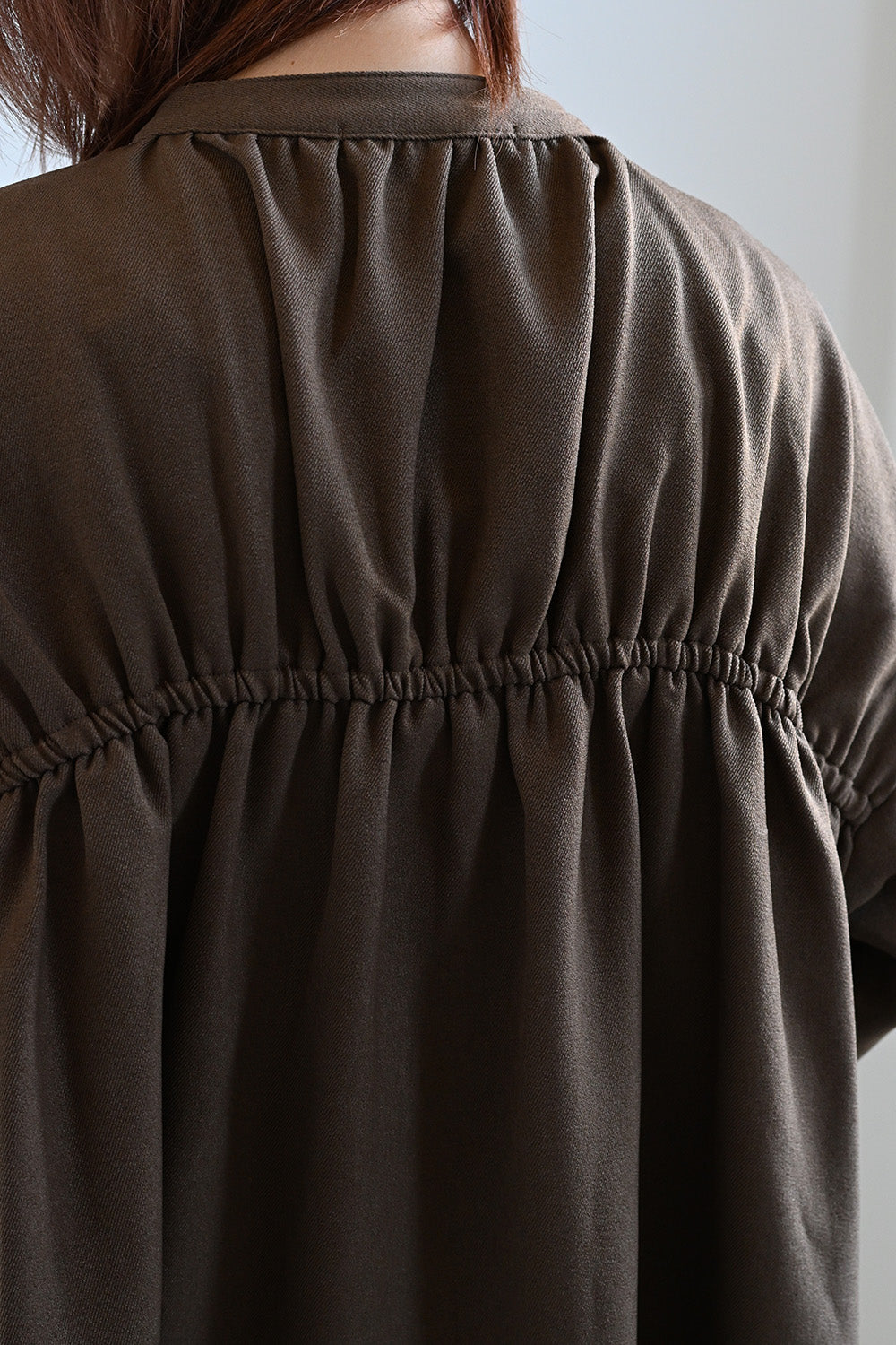 ≪SALE≫Warm Back Shirring Tunic