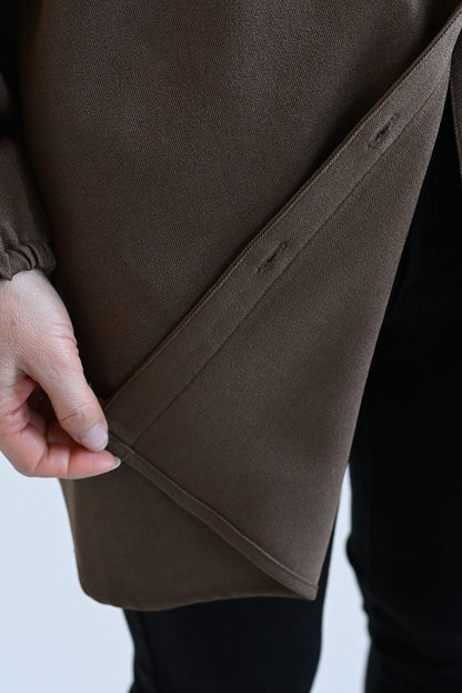 ≪SALE≫Warm Back Shirring Tunic