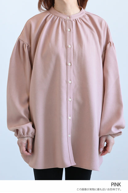 ≪SALE≫Warm Back Shirring Tunic