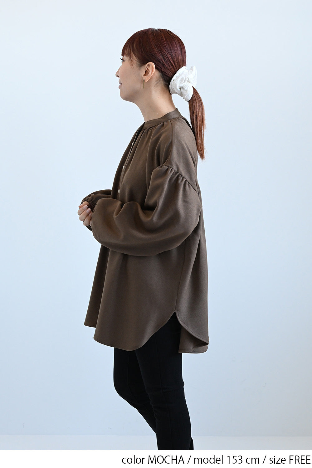 ≪SALE≫Warm Back Shirring Tunic