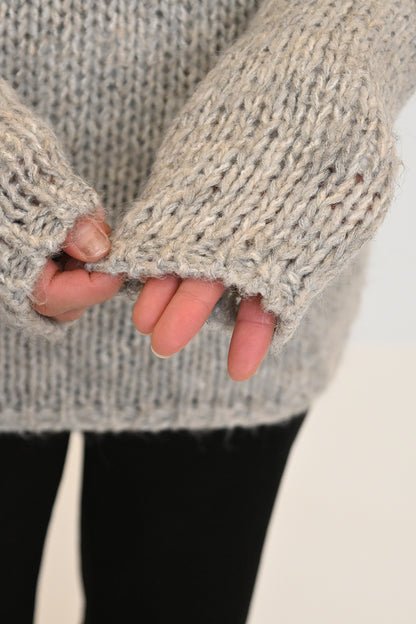 ざっくりミックスニットプルオーバー