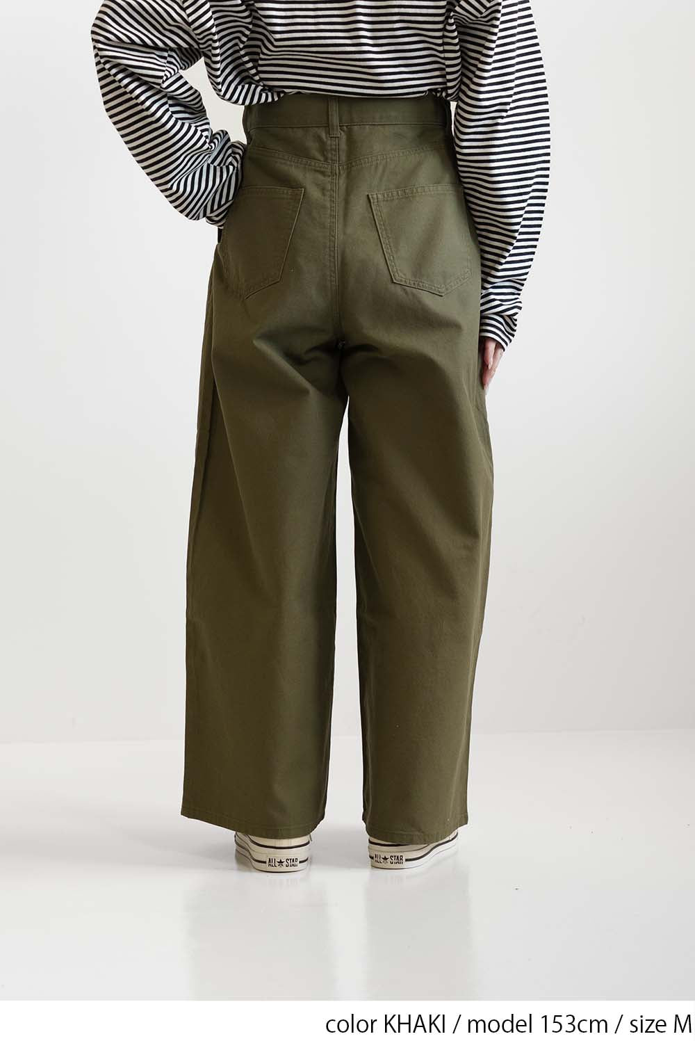 ≪SALE≫Wide Tuck Baggy Pants