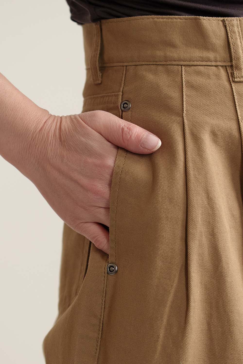 ≪SALE≫Wide Tuck Baggy Pants