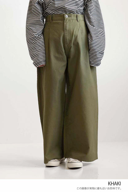 ≪SALE≫Wide Tuck Baggy Pants