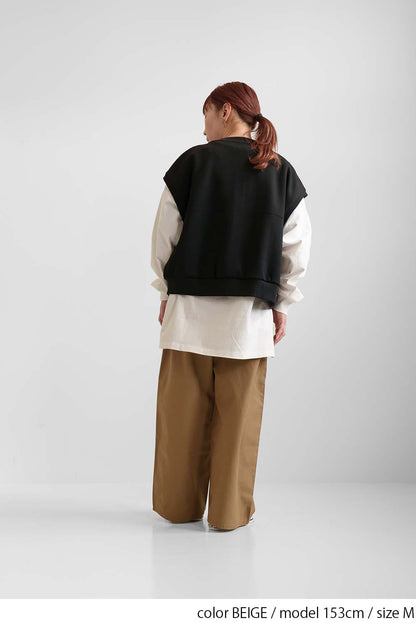 ≪SALE≫Wide Tuck Baggy Pants