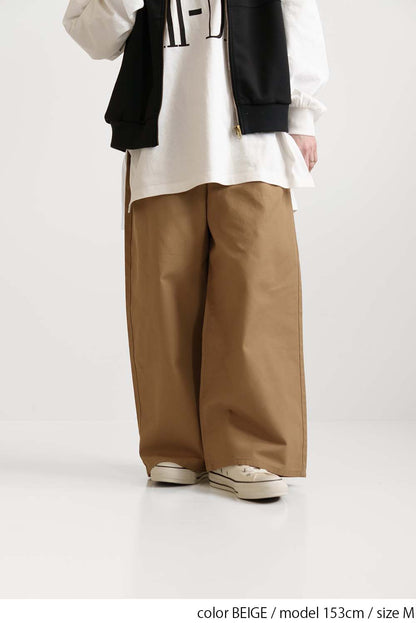 ≪SALE≫Wide Tuck Baggy Pants