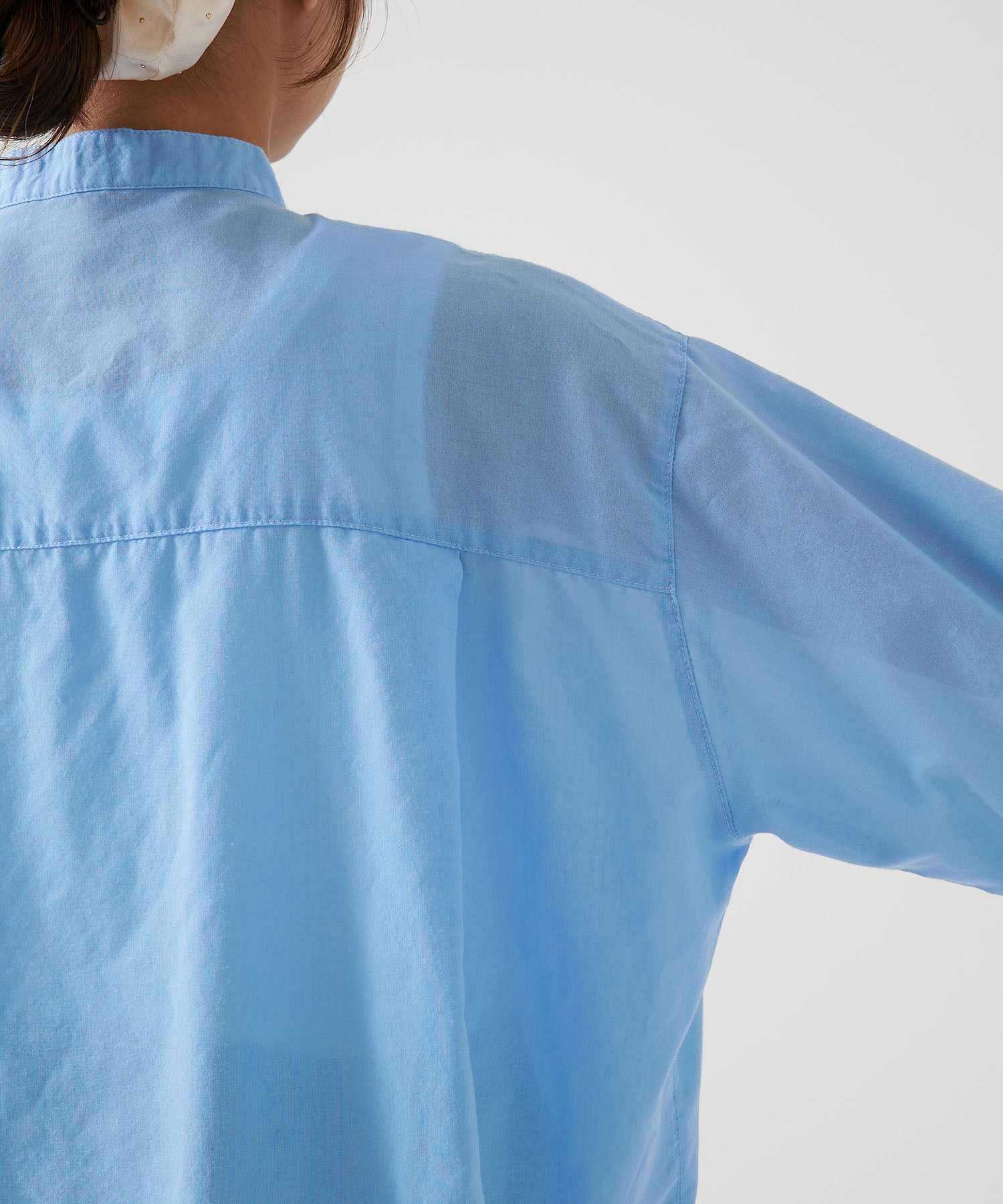 ★《Scheduled for April 29 Arrival》Hem Slit Long Sleeve Front-Open Tunic