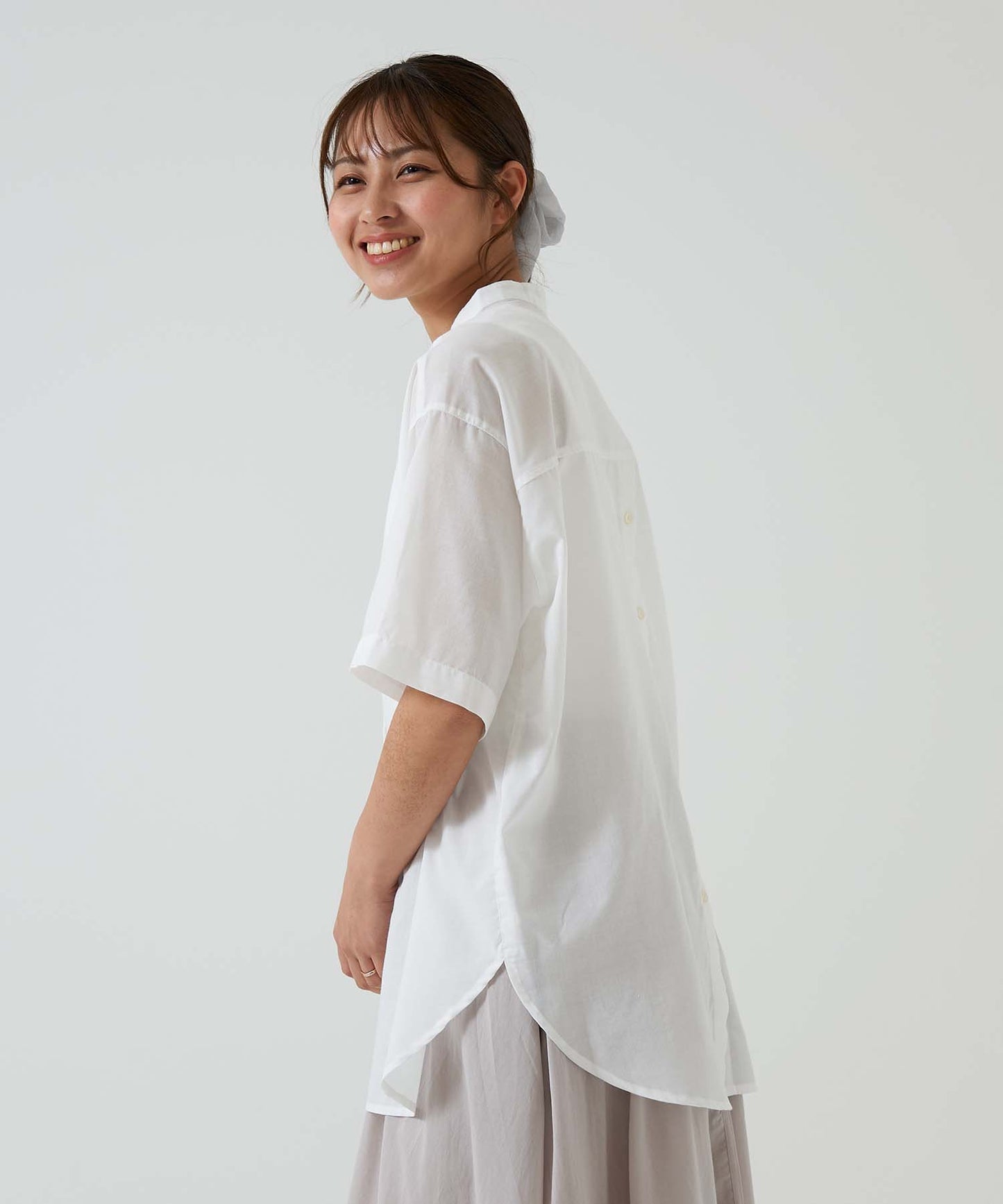 《Scheduled for April 29 Arrival》Back Design Front-Open Skipper Tunic