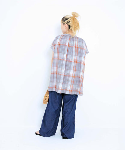 チェックグレー / 154cm / FREE