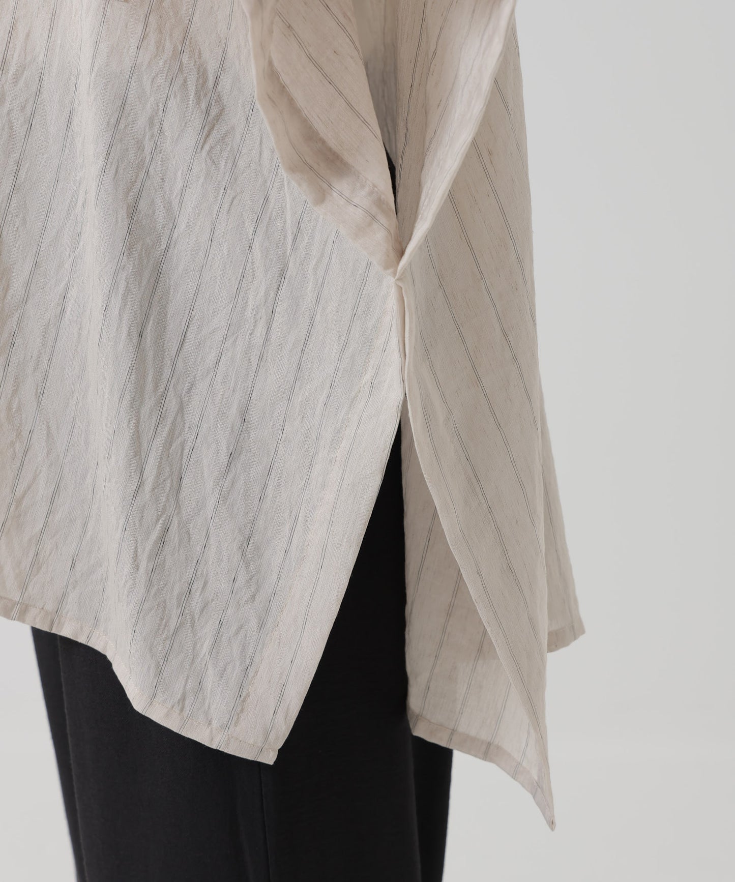Sheer Stripe Poncho Blouse