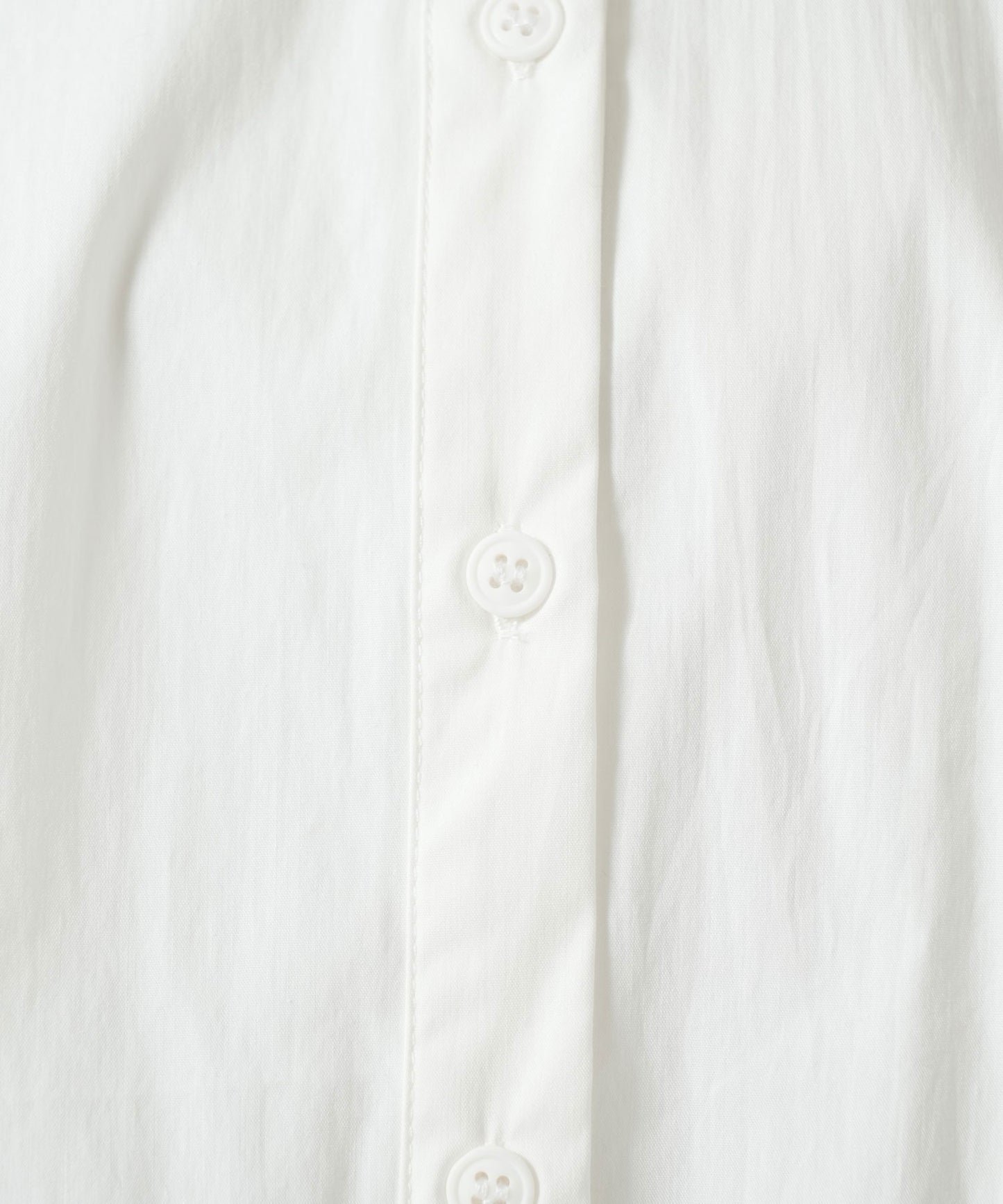 《近日入荷予定》バンドカラー裾ドロスト立体ブラウス